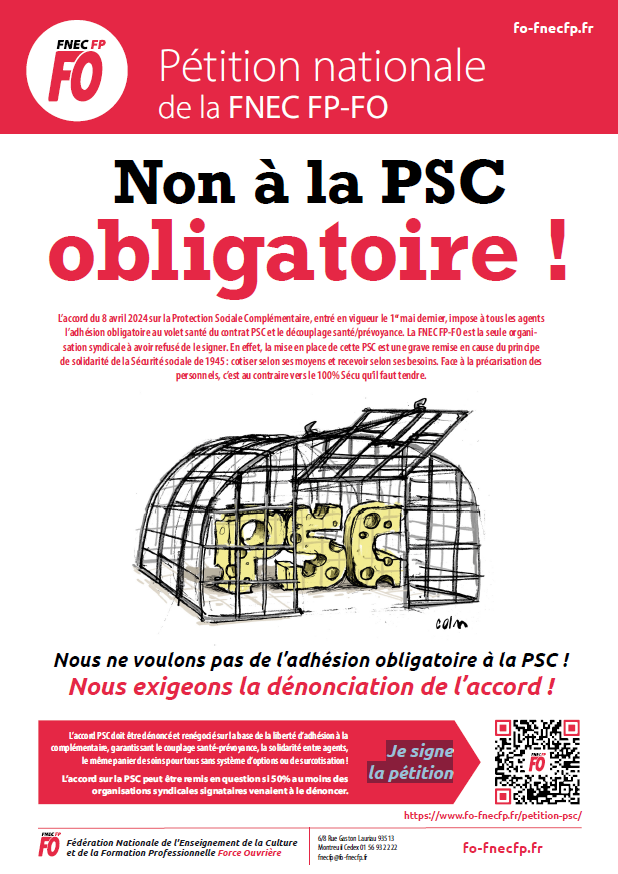 Affiche A3-pétition PSC