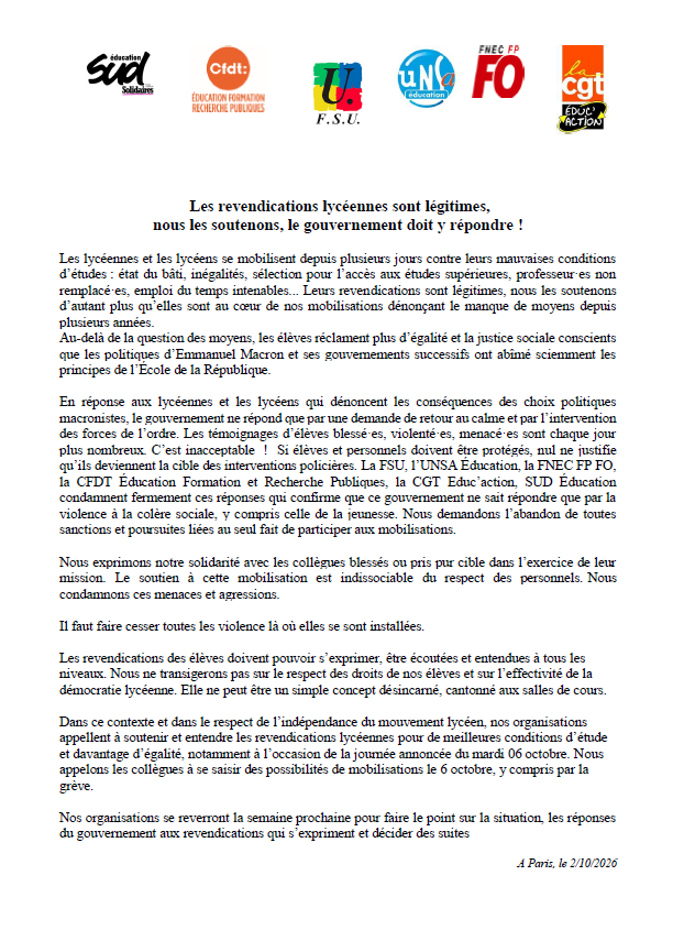 IS Educ mobilisation lycéenne 021026