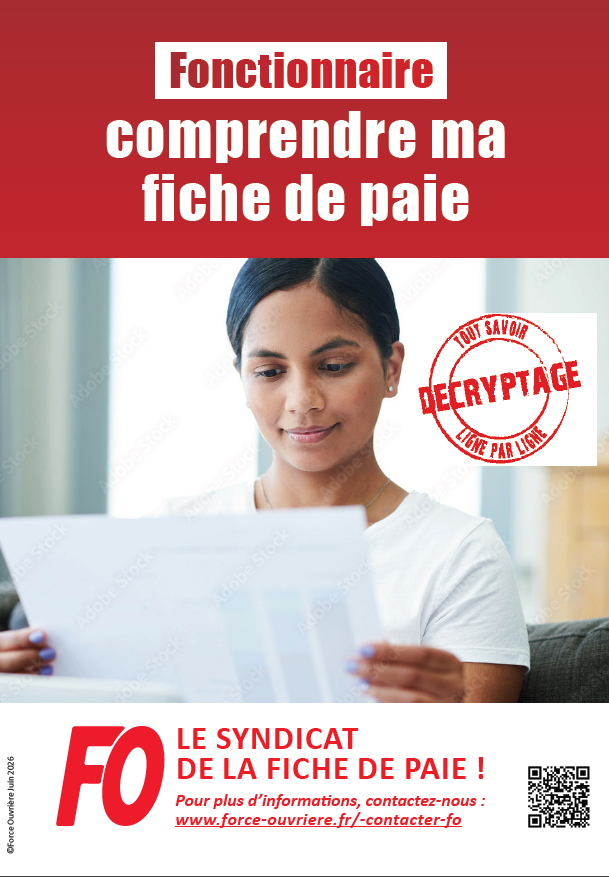Livret « Fonctionnaire, comprendre ma fiche de paie »